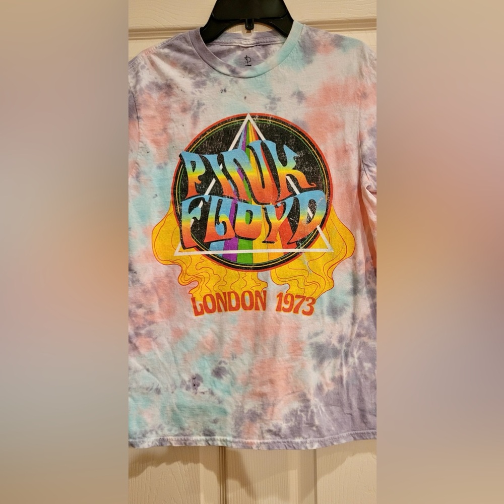 Pink Floyd Band Tie-Dye Graphic T-Shirt